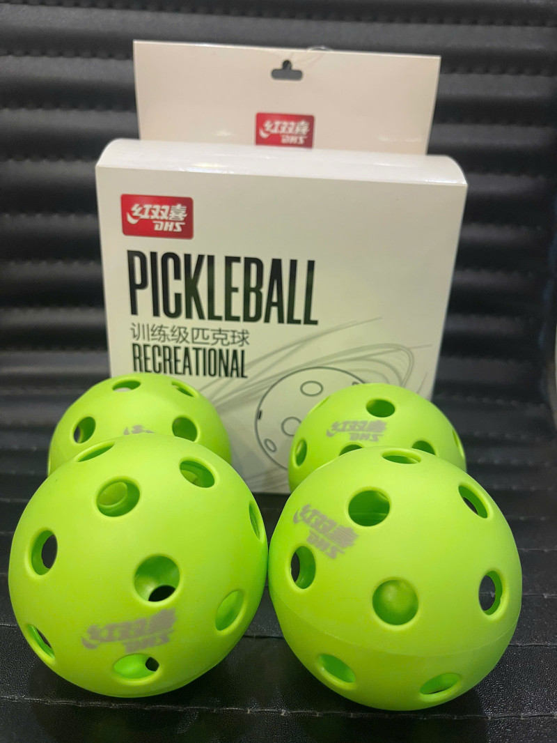 Quả bóng Tập luyện Pickle ball  DHS PK40A1 ( 1 Hộp 4 Qủa) màu xạnh 40 lỗ